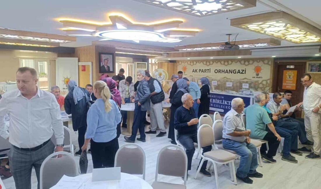 EKİM AYI SONUNDA YAPILMASI PLANLANAN AK PARTİ ORHANGAZİ KONGRESİ ÖNCESİNDE