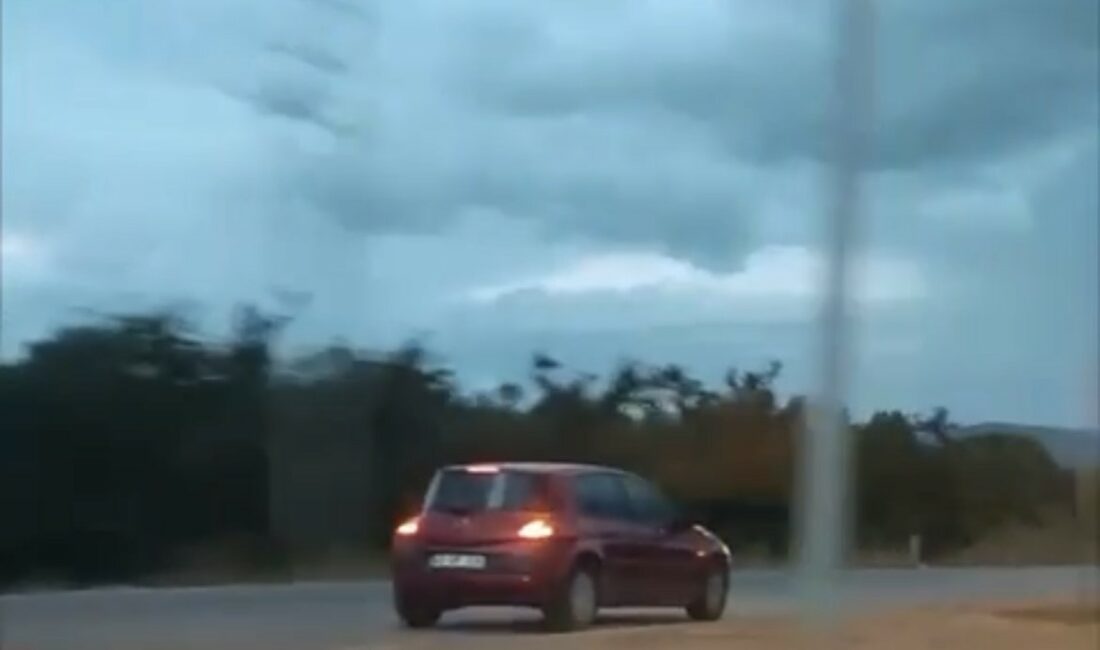 TERS YÖNDE SON SÜRAT İLERLEYEN OTOMOBİL KAMERADA