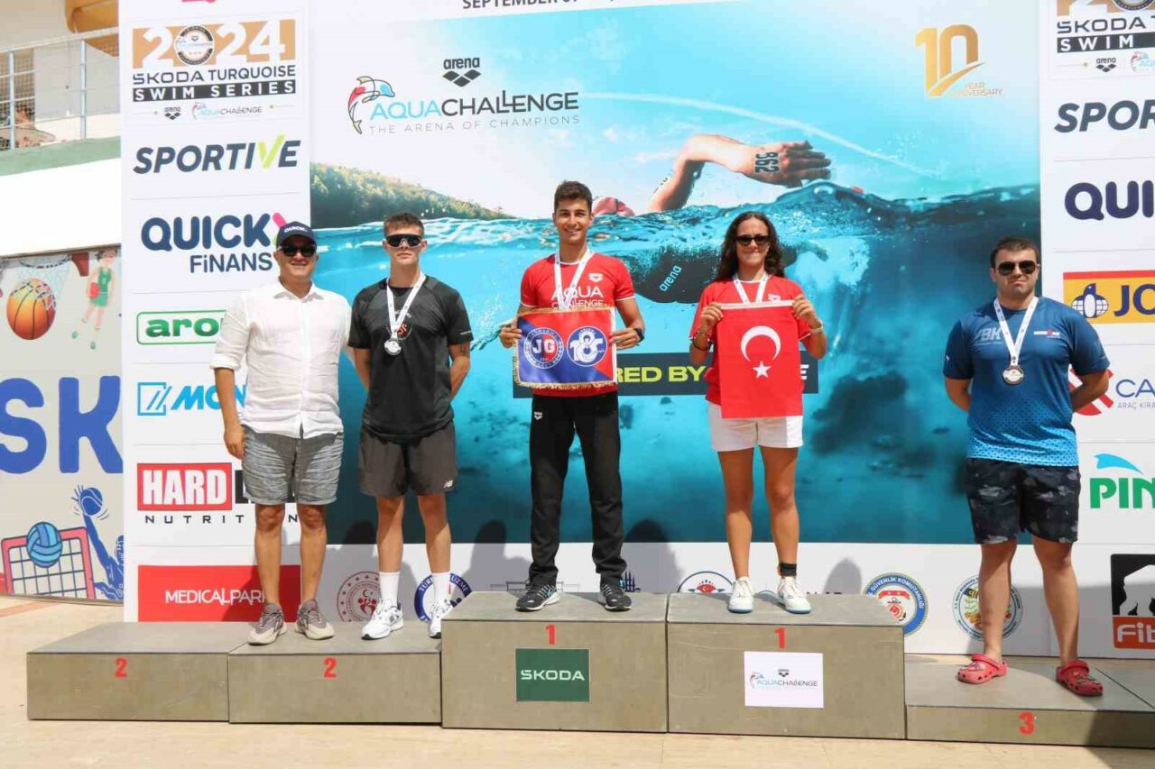 BURSALI JANDARMA ASTSUBAY MURAT KÖSLE, İSTANBUL’DA DÜZENLENEN YÜZME YARIŞMASINDA 2