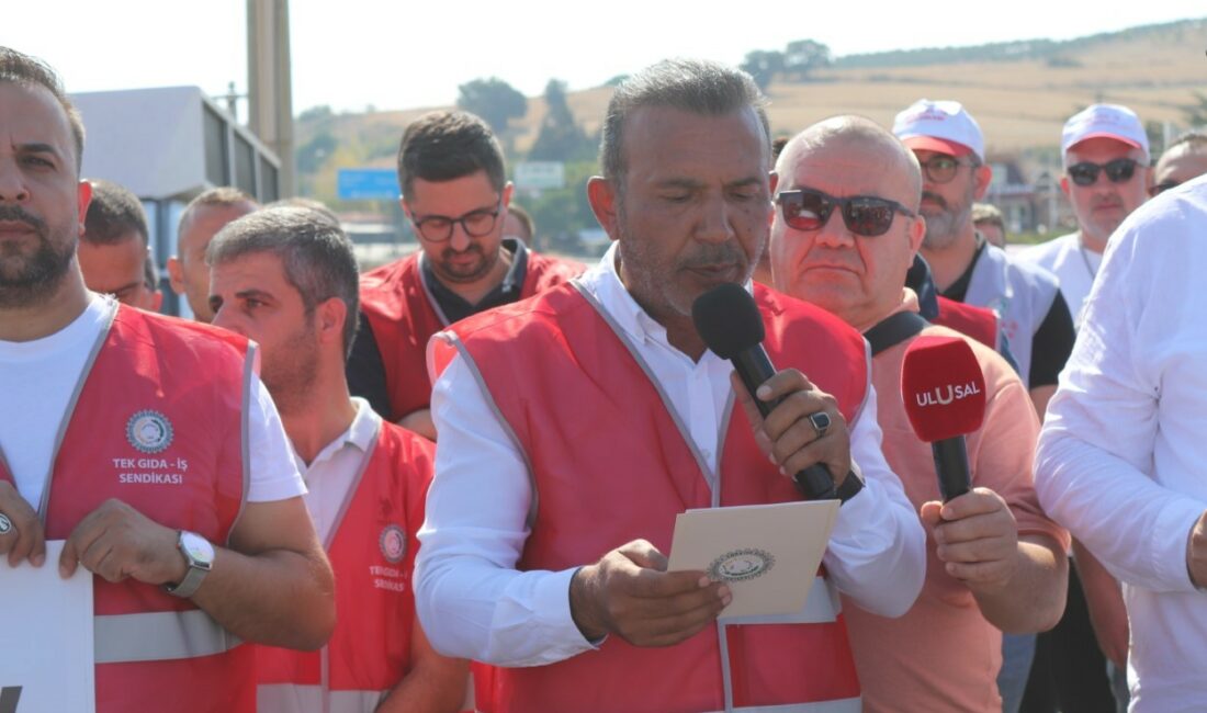 TEKGIDA-İŞ SENDİKASI EKER FABRİKASI'NDA SENDİKALI OLDUKLARI İÇİN İŞTEN ÇIKARILAN VE