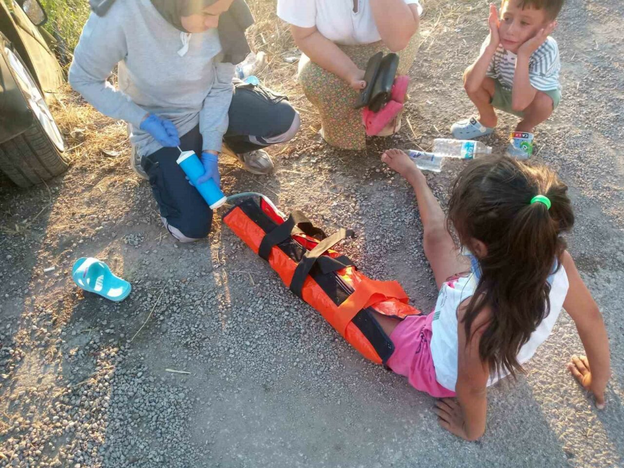 BURSA-ÇANAKKALE KARAYOLU ÜZERİ KARACABEY İLÇESİNDE İKİ ARACIN KARIŞTIĞI TRAFİK KAZASINDA