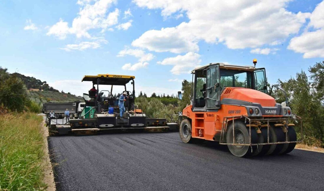 BURSA'NIN İZNİK BELEDİYE BAŞKANI KAĞAN MEHMET USTA İZNİK-ELBEYLİ SICAK ASFALT