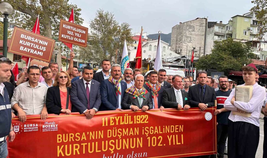 Kurtuluşun 102. yılında tarihe yolculuk BURSA’NIN DÜŞMAN İŞGALİNDEN KURTULUŞUNUN 102. YIL DÖNÜMÜ ANISINA BURSA BÜYÜKŞEHİR