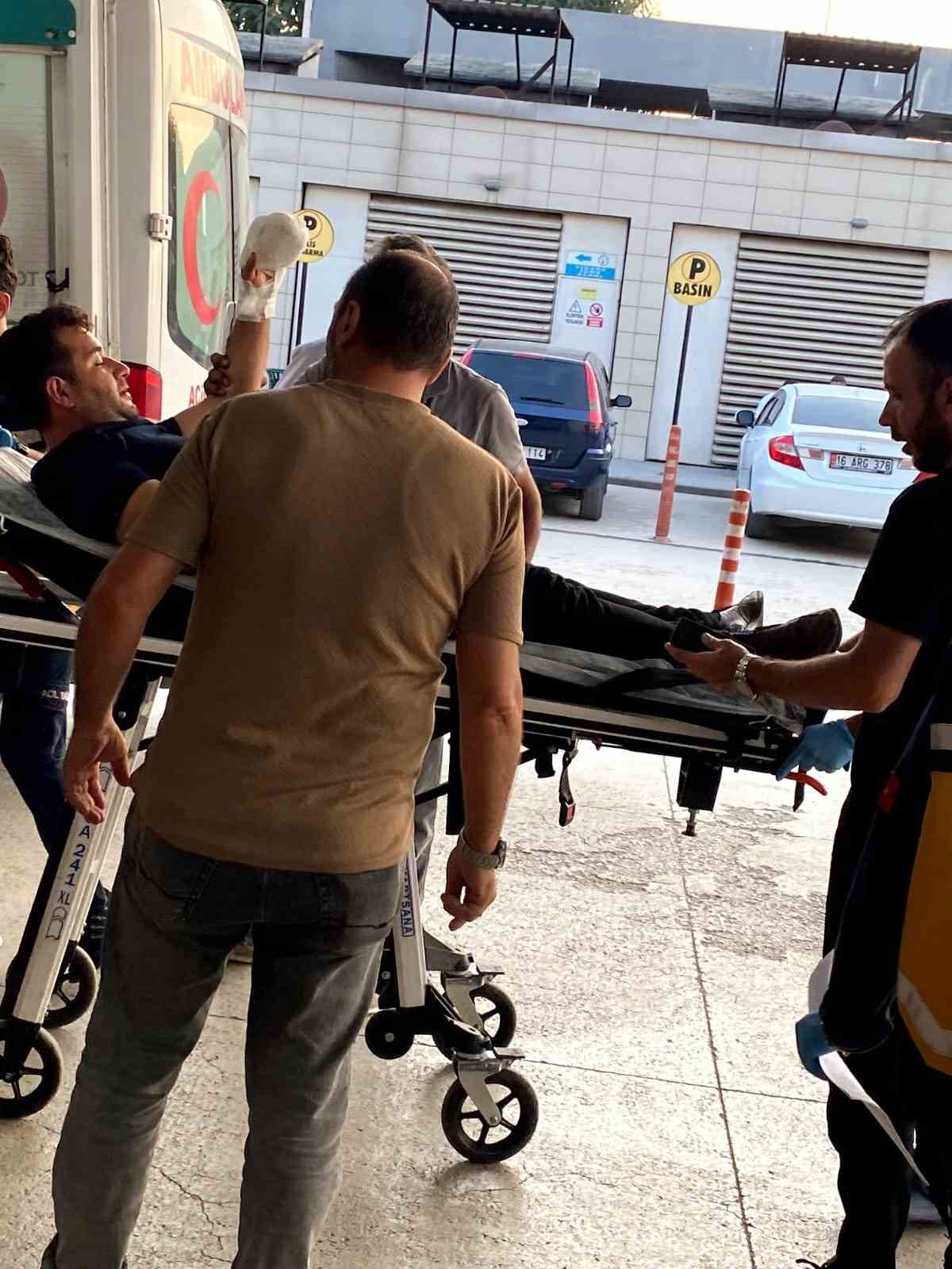 BURSA'NIN İNEGÖL İLÇESİNDE MEYDANA GELEN OLAYDA GENÇ, MOTORLU TESTERE İLE