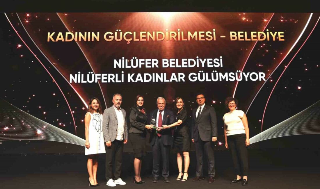 Nilüfer Belediyesi’ne sürdürülebilirlik ödülü EŞİTLİK POLİTİKASI İLE KADINLARIN HER ALANDA DESTEKLENMESİ VE GÜÇLENDİRİLMESİ KONUSUNDA