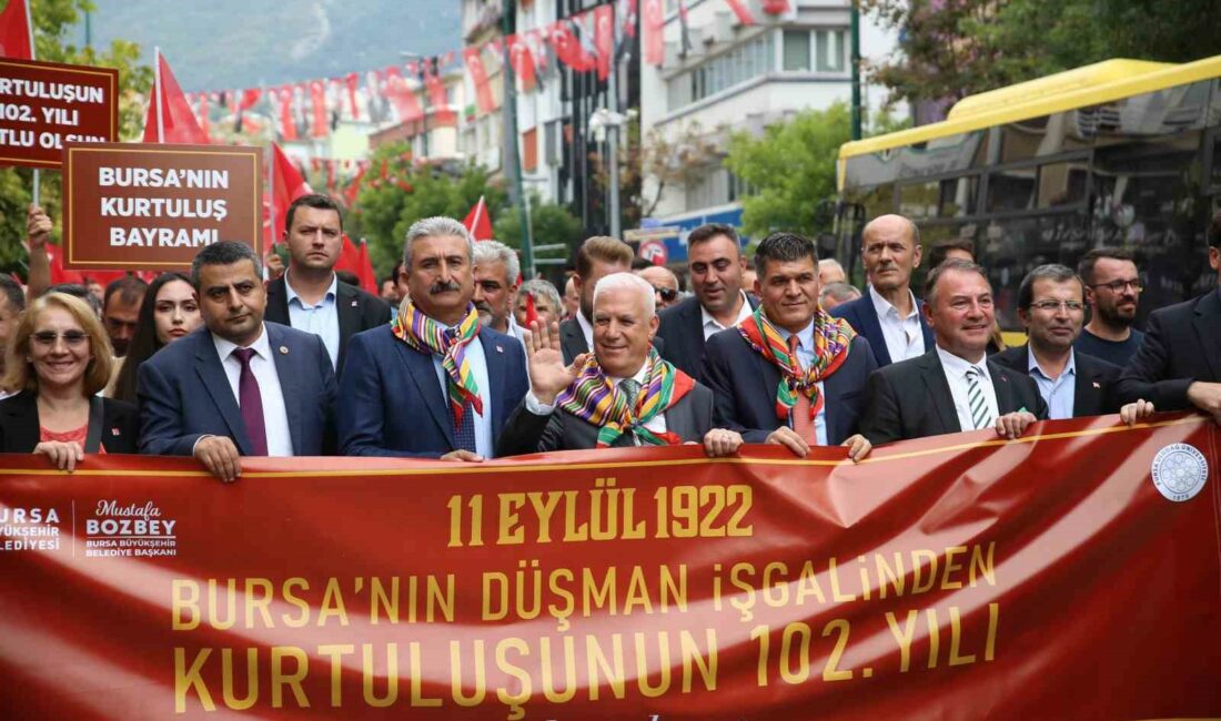 BURSA’NIN YUNAN İŞGALİNDEN KURTULUŞUNUN 102’NCİ YIL DÖNÜMÜ, ŞEHİRDE COŞKUYLA KUTLANMAYA