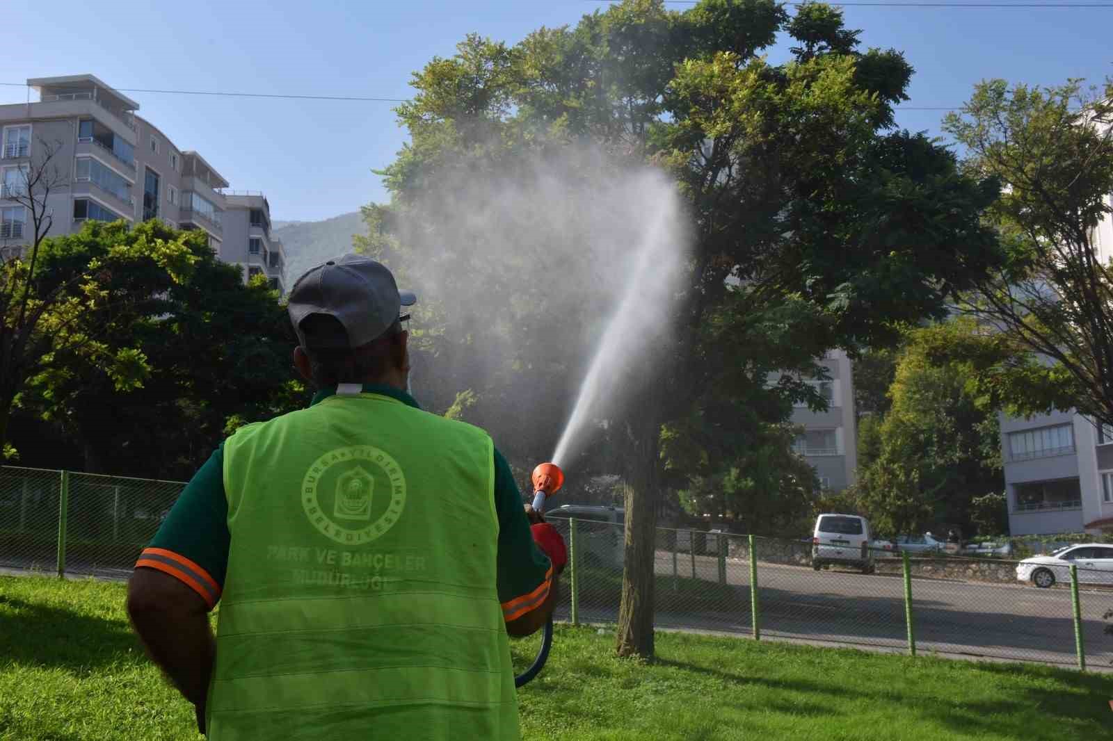 BURSA'DA YILDIRIM BELEDİYESİ, İLÇEYE KAZANDIRILAN YEŞİL ALAN VE PARKLARDA AĞAÇ,