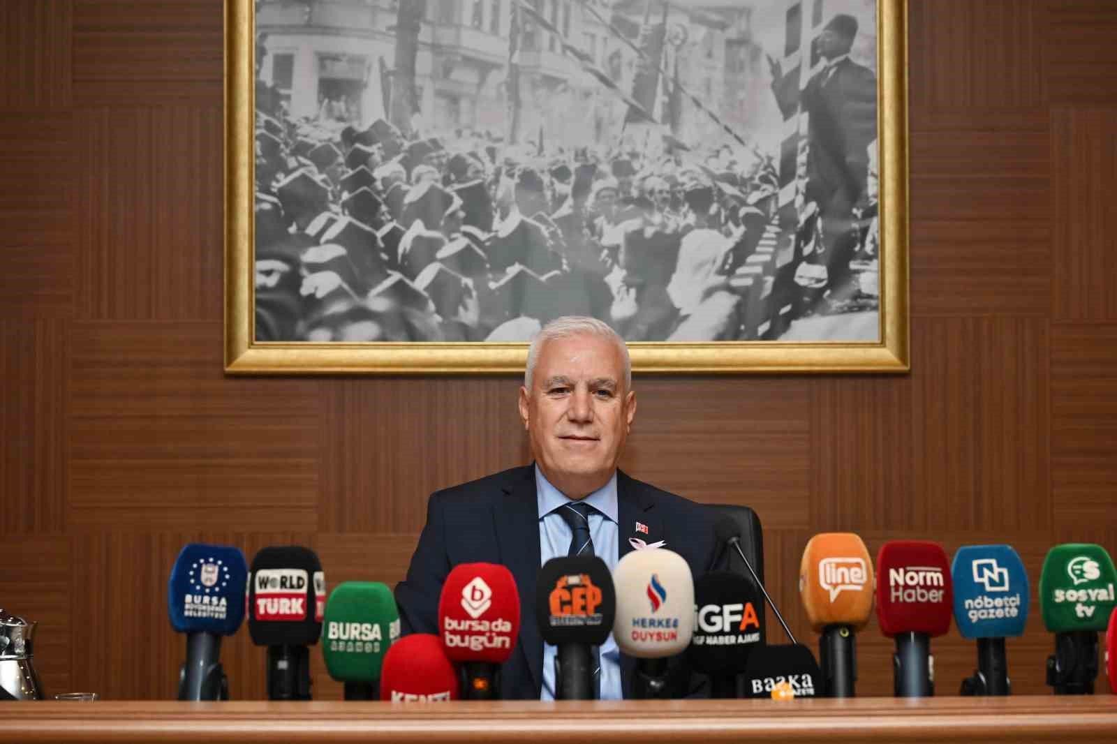 BURSA BÜYÜKŞEHİR BELEDİYE BAŞKANI MUSTAFA BOZBEY, EYLÜL AYINDA GELMESİ GEREKEN