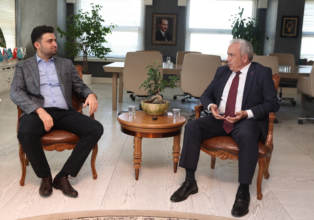 NİLÜFER BELEDİYE BAŞKANI ŞADİ ÖZDEMİR, BURSASPOR BAŞKANI ENES ÇELİK VE