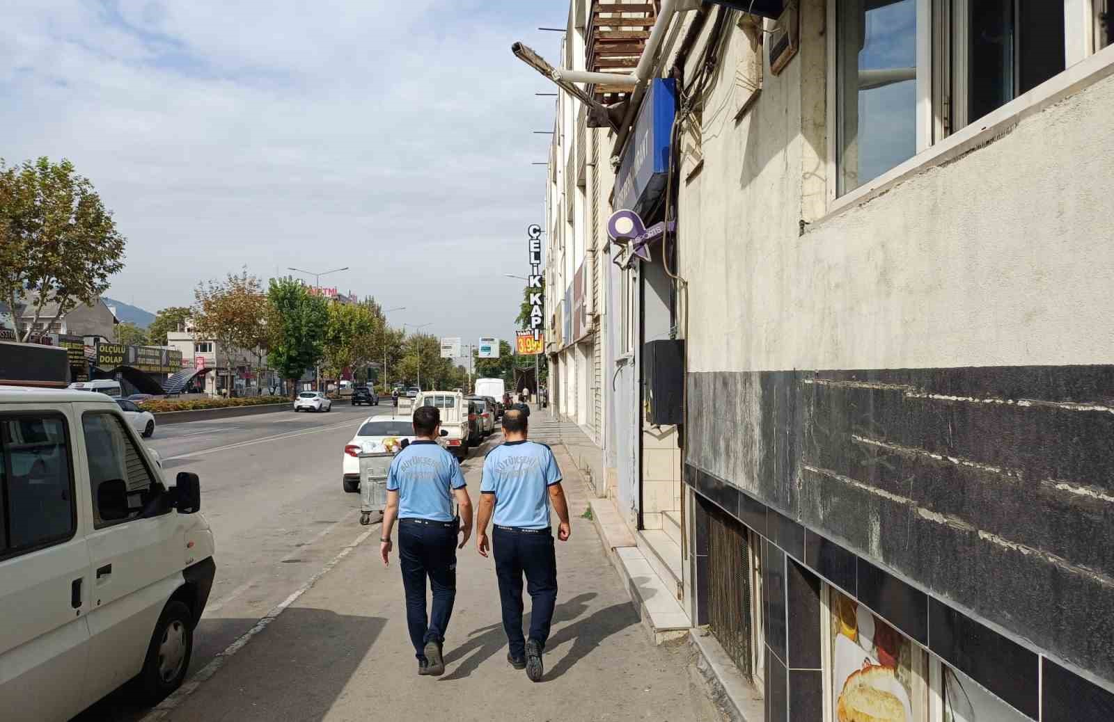 BURSA BÜYÜKŞEHİR BELEDİYESİ ZABITA DAİRESİ BAŞKANLIĞI’NA BAĞLI EKİPLER, ULUBATLI HASAN