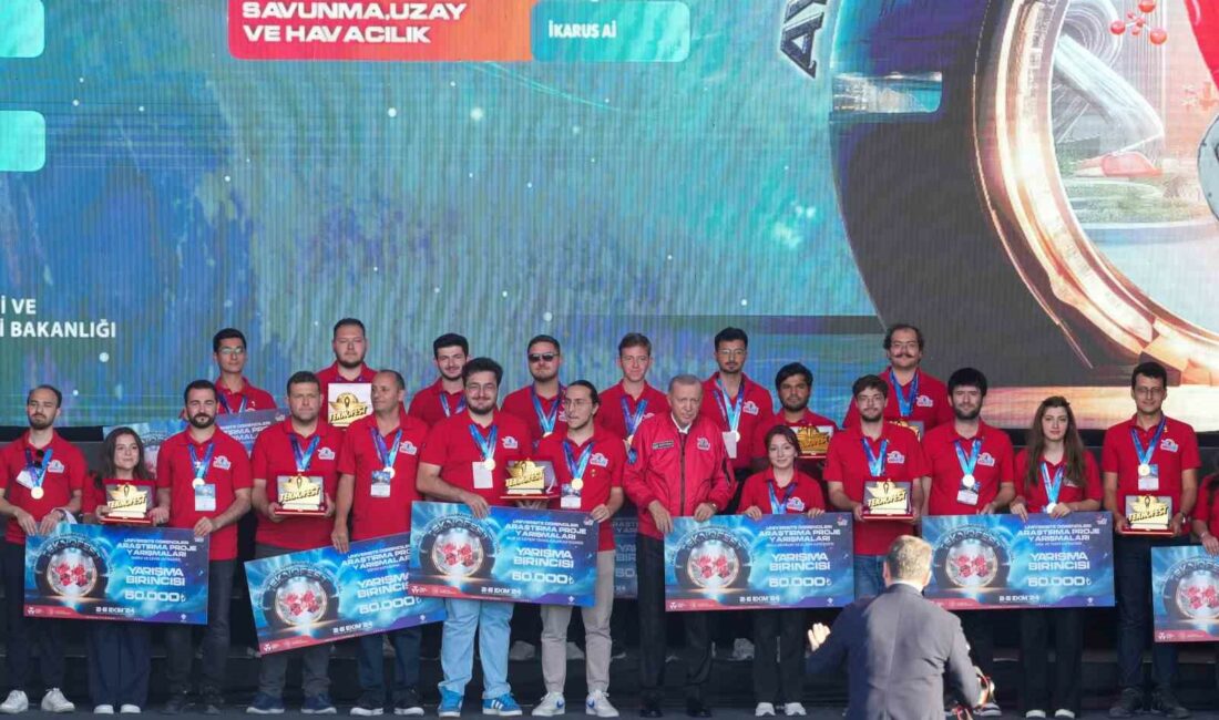 Cumhurbaşkanı Erdoğan’dan BTÜ’ye birincilik ödülü BTÜ ANTARES TAKIMI BİRİNCİLİK ÖDÜLÜNÜ CUMHURBAŞKANI ERDOĞAN’IN ELİNDEN ADI. BTÜ