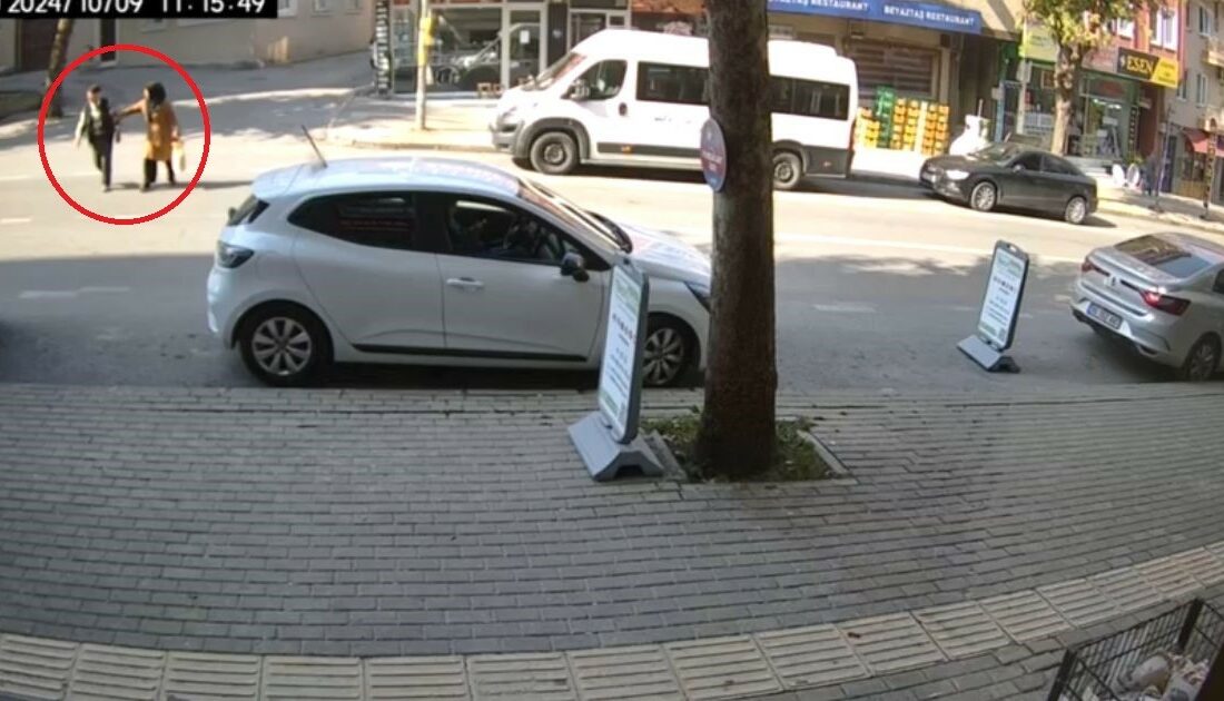 Gelin ve kayınpederin karıştığı kaza kamerada KAZA ANI KAMERAYA YANSIDI