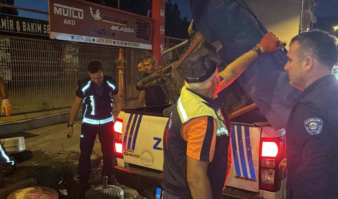 BURSA BÜYÜKŞEHİR BELEDİYESİ ZABITASI TARAFINDAN, EMNİYET EKİPLERİ VE GEMLİK BELEDİYESİ