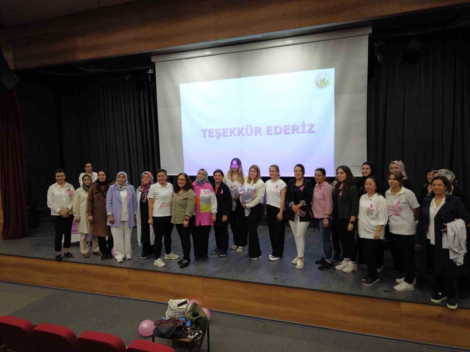 GÜRSU’DA DÜZENLENEN “MEME KANSERİ FARKINDALIK PROGRAMI” KAPSAMINDAKİ PANELDE KANSERDE ERKEN