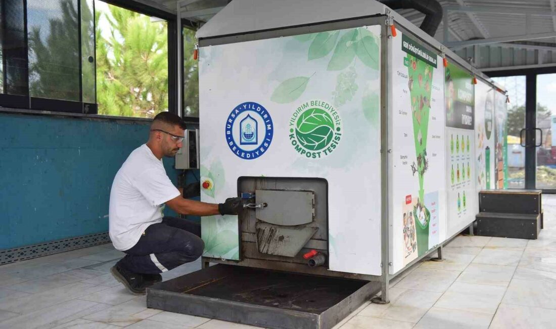 Pazar atıkları üretime can oluyor YILDIRIM BELEDİYESİ, 2022 YILINDA İLÇEYE KAZANDIRDIĞI KOMPOST ÜÜRETİM TESİSİ’NDE İŞLEDİĞİ
