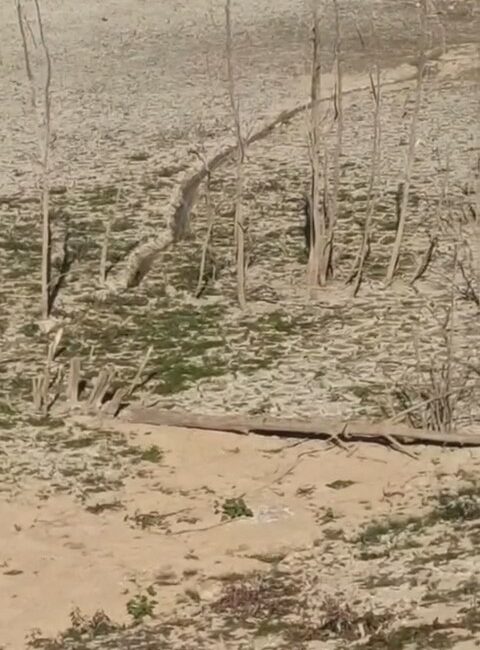 Suları çekilen gölette bataklığa saplanan çocuk kurtarıldı SULARI ÇEKİLEN GÖLETTE BATAKLIĞA SAPLANAN ÇOCUK KURTARILDI