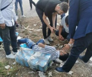 Tır ile otomobilin çarpıştığı kazada sürücüler yaralandı TIR İLE OTOMOBİLİN KARIŞTIĞI KAZA KAMERADA