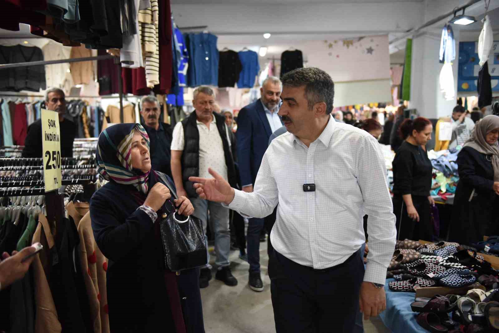 YILDIRIM BELEDİYE BAŞKANI OKTAY YILMAZ, MAHALLE VE ESNAF ZİYARETLERİ ÇERÇEVESİNDE