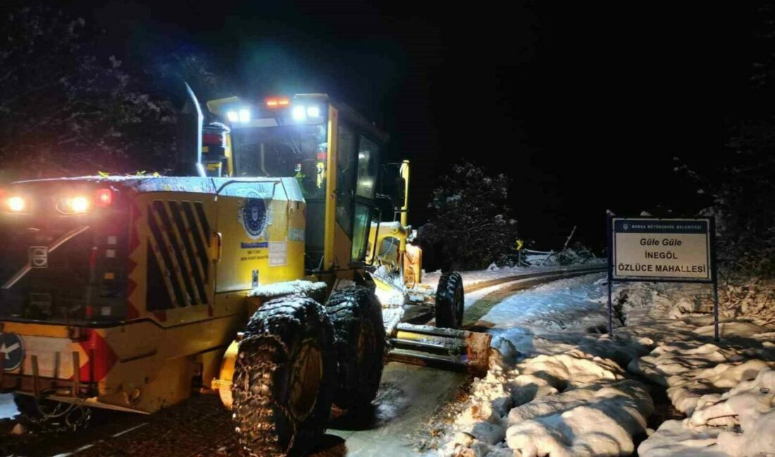 Bursa Büyükşehir Belediyesi, 17 ilçede karla mücadele çalışmaları kapsamında son