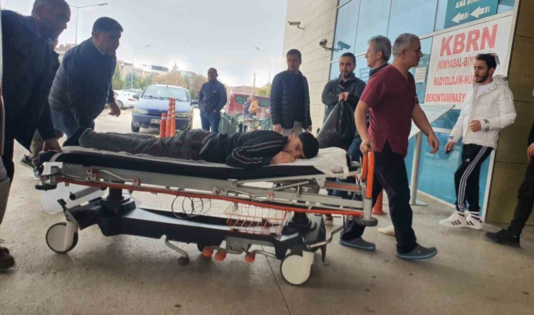 BURSA'NIN İNEGÖL İLÇESİNDE İNŞAATTA MEYDANA GELEN OLAYDA VİNCİN KOPAN ÇELİK