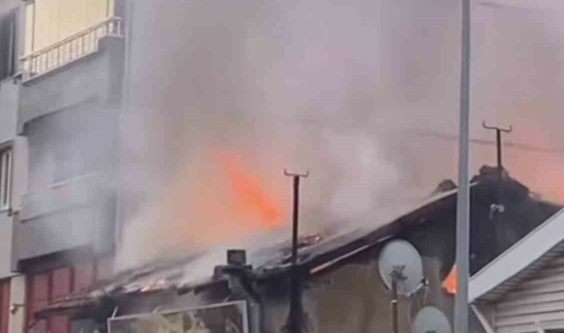 Bursa’da tek katlı dükkan alev alev yandı BURSA’DA TEK KATLI DÜKKAN ALEV ALEV YANDI