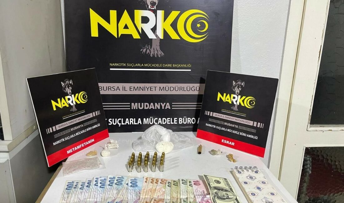 BURSA’NIN MUDANYA İLÇESİNDE NARKOTİK EKİPLERİNCE 2 ADRESE EŞ ZAMANLI OPERASYON