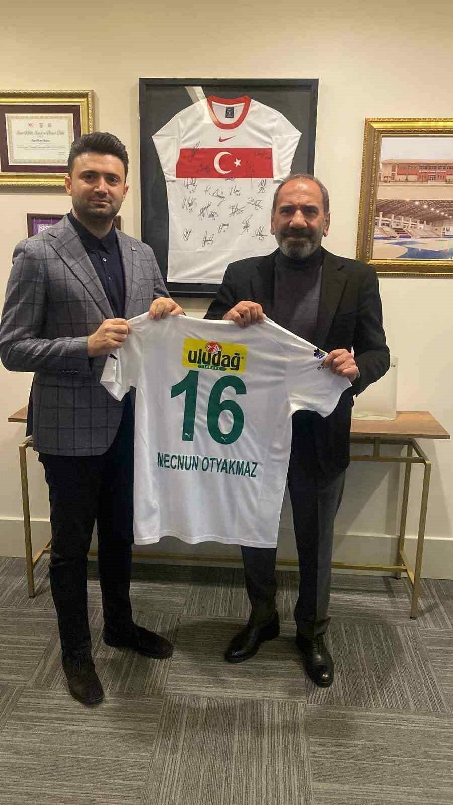 Bursaspor Başkanı Enes Çelik, TFF 1. Başkan Vekili Sayın Mecnun