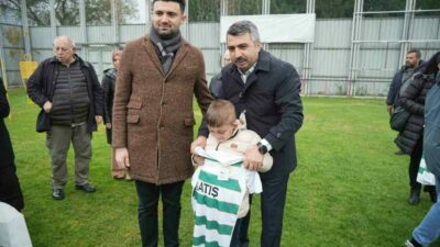 Yıldırım Belediye Başkanı Oktay Yılmaz ve Bursaspor Başkanı Enes Çelik,