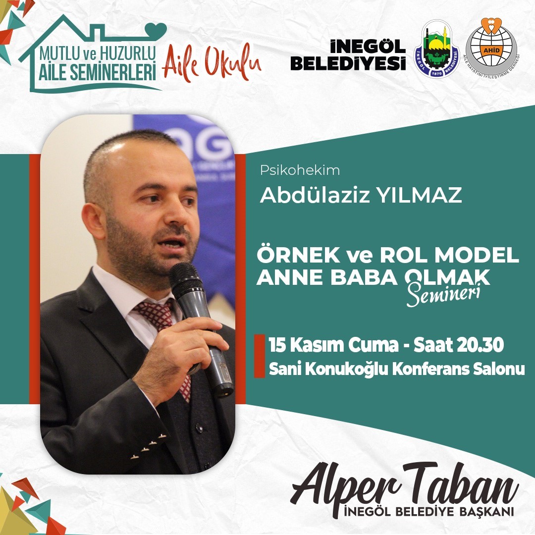 ÖRNEK VE ROL MODEL ANNE BABA OLMAK SEMİNERİNE DAVET