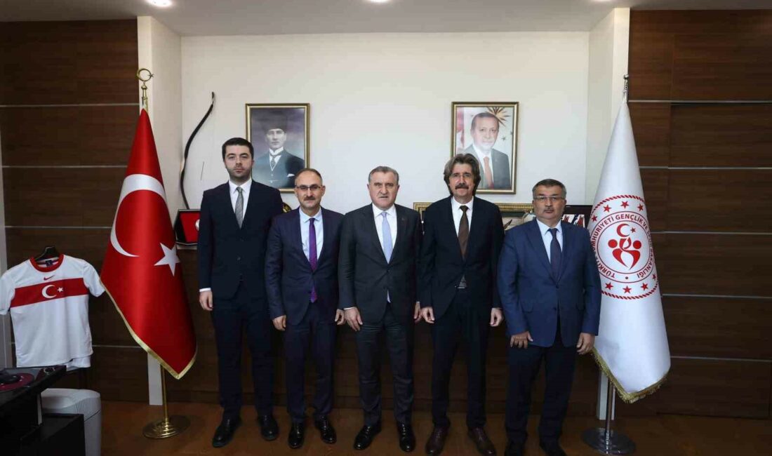 Üniversite yönetiminden Gençlik ve Spor Bakanına ziyaret ÜNİVERSİTE YÖNETİMİNDEN GENÇLİK VE SPOR BAKANINA ZİYARET