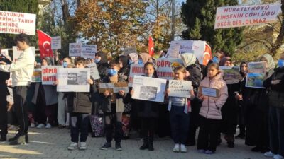 Bursa'nın Karacabey ilçesine bağlı Muratlı Köyü sakinleri, Hamitler Katı Atık