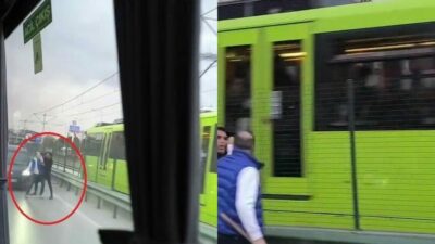 Bursa’da 2 sürücüsü arasında yol sebebiyle çıkan tartışmada sürücülerden birisi