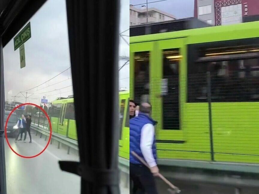 Baltalı yol kavgası kamerada Bursa’da 2 sürücüsü arasında yol sebebiyle çıkan tartışmada sürücülerden birisi