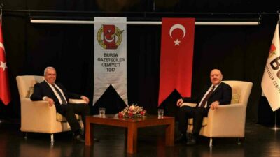 Nilüfer Belediye Başkanı Şadi Özdemir, Bursa Gazeteciler Cemiyeti tarafından organize