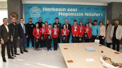 Nilüfer Belediyespor’un, Türkiye Şampiyonalarında U11 yüzme ve güreş branşında derece