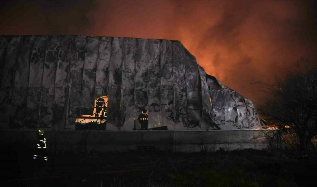 Bursa’nın Yıldırım ilçesinde bir marketin deposunda çıkan yangın, itfaiye ekiplerinin