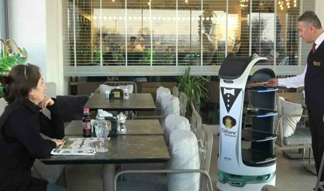 Bursa’da kebap salonunda garson robotlar çalışıyor Bursa’da bir kebap salonunda robot garson ilgi görüyor. Mutfaktan aldığı