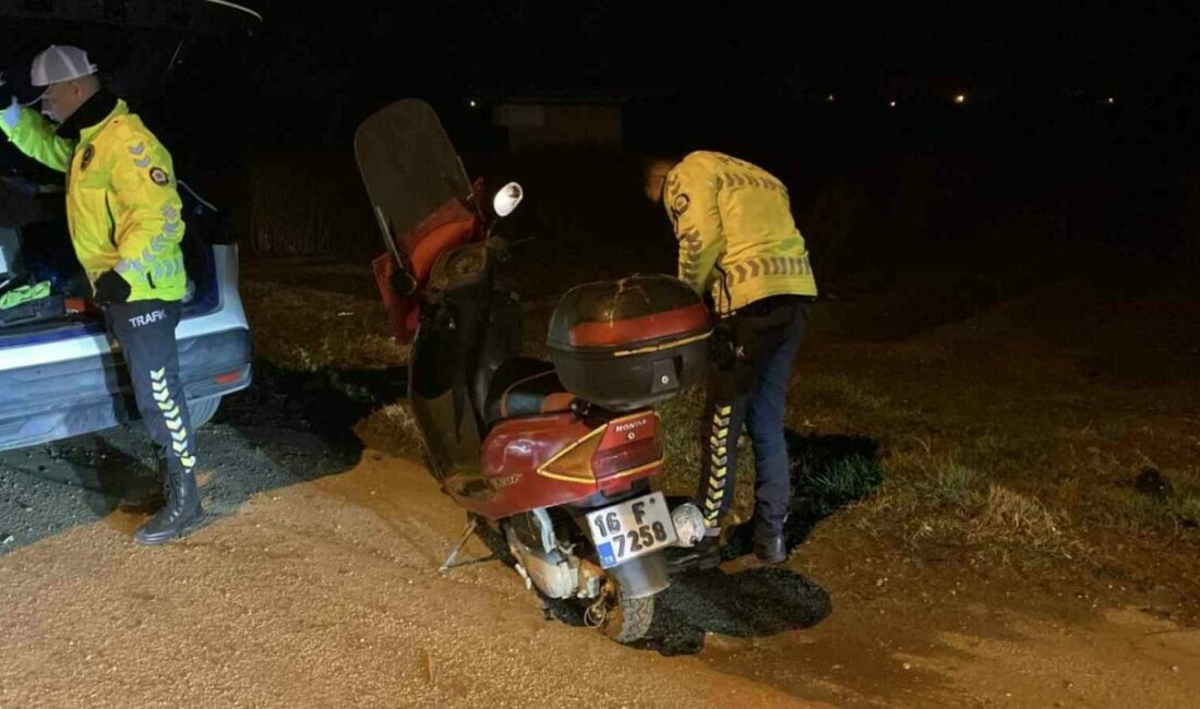 Bursa İnegöl Emniyet Müdürlüğü ekipleri çalıntı plaka ve motosikletle seyreden