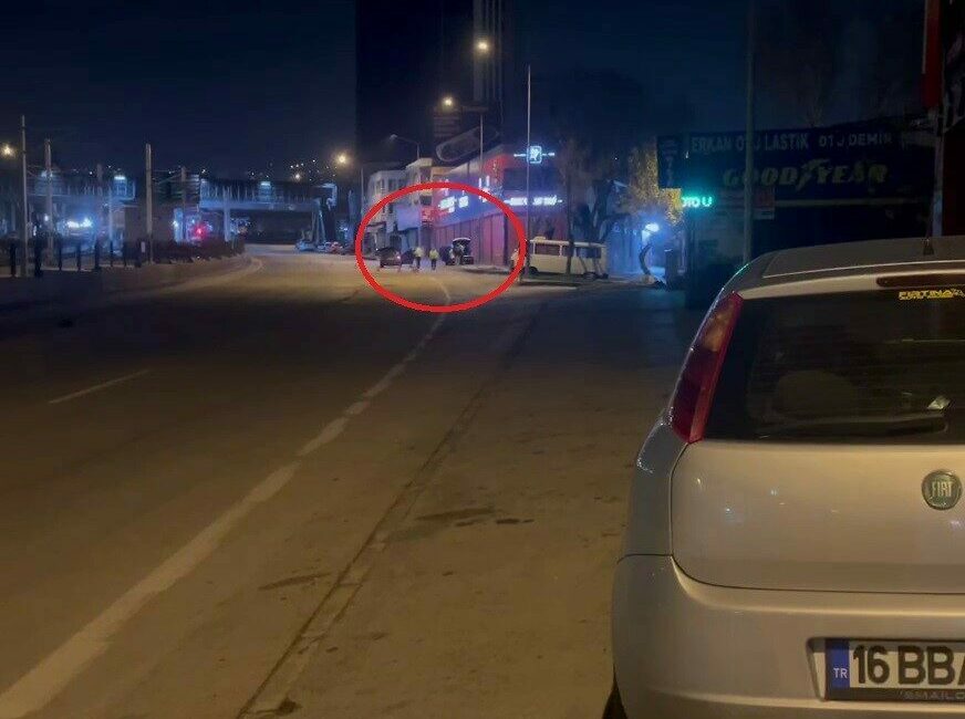 Bursa’da uygulama noktasının 200 metre gerisine otomobilini bırakarak yaya kaçan