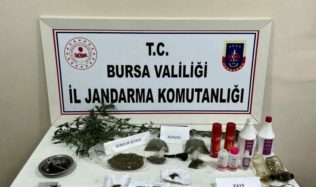 Bursa’nın İnegöl ilçesinde jandarma ekiplerinin düzenlediği uyuşturucu operasyonunda bir kişi