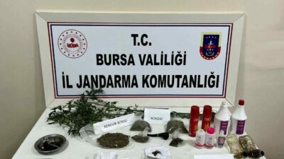 Bursa’nın İnegöl ilçesinde jandarma ekiplerinin düzenlediği uyuşturucu operasyonunda bir kişi