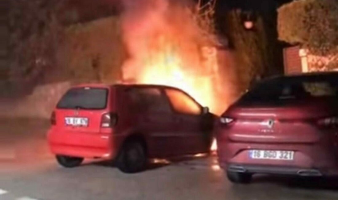 Park halindeki otomobil alev topuna döndü Bursa’nın Mudanya ilçesinde park halindeki bir araç alev alev yandı.