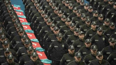 Bursa’da eğitimlerini tamamlayan 388 çarşı ve mahalle bekçisi yemin ederek
