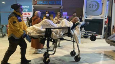 Bursa’nın İnegöl ilçesinde benzin döktüğü sobanın bir anda alev alması