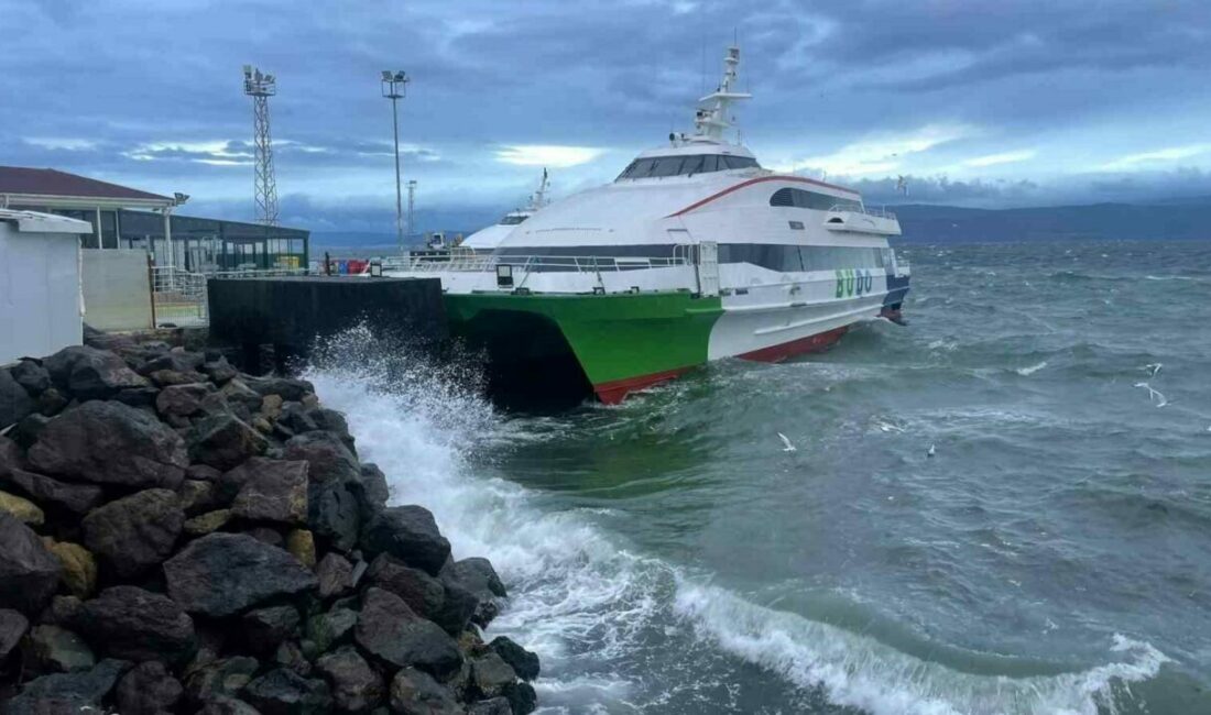 BUDO’nun bazı seferleri iptal edildi Meteoroloji Genel Müdürlüğünün Marmara Bölgesini etkisi altına alan elverişsiz hava