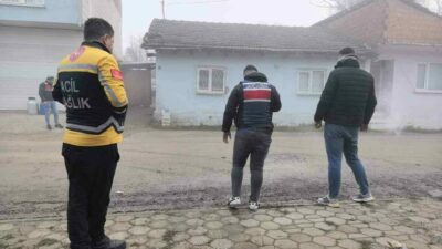 Bursa’nın İnegöl ilçesinde bir evi kundaklandığı iddia edilen şüpheli, evine