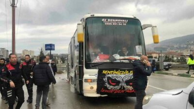 Bursa’nın Gemlik ilçesinde karşı karşıya gelen Galatasaray ve Göztepe taraftarlarının