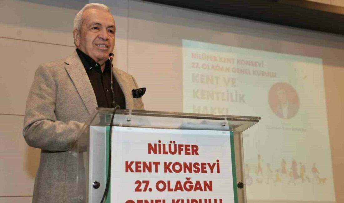 Nilüfer kent konseyi genel kurulunda kentlilik hakkı ele alındı Nilüfer Kent Konseyi’nin 27’nci Olağan Genel Kurulu’nda ‘Kent ve Kentlilik
