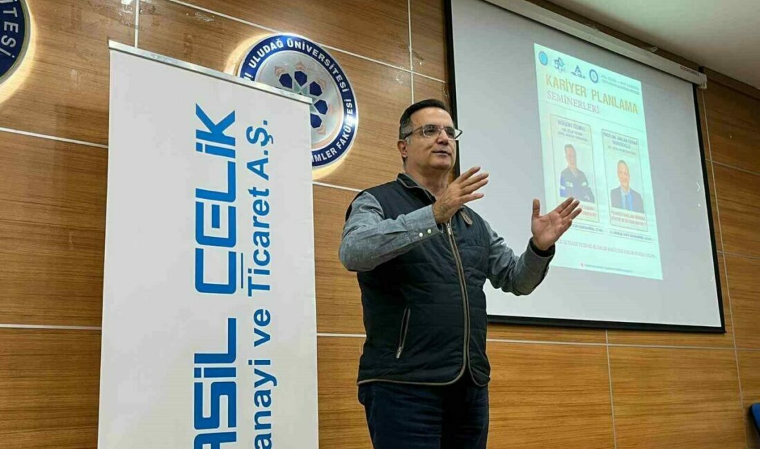 Öğrencilere iş hayatını anlattılar Bursa’nın köklü firmalarından Asil Çelik’in üst düzey yöneticileri, Bursa Uludağ