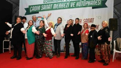 Osmangazi Belediyesi, yarıyıl tatili sebebiyle Yunuseli Mahallesinde kurduğu ‘Çadır Sanat